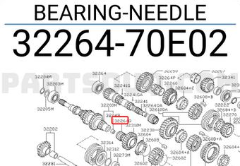 Nissan 3226470E02 BEARING-NEEDLE