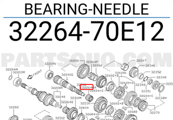 Nissan 3226470E12 BEARING-NEEDLE