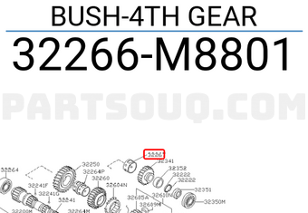 Nissan 32266M8801 BUSH-4TH GEAR