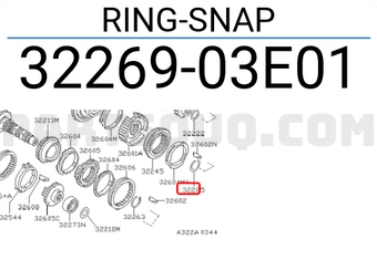 Nissan 3226903E01 RING-SNAP