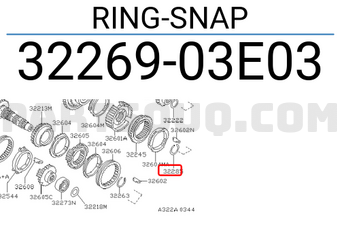 Nissan 3226903E03 RING-SNAP