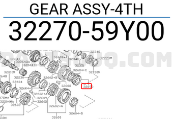 Nissan 3227059Y00 GEAR ASSY-4TH