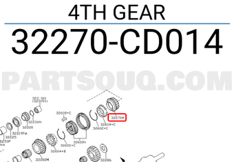 Nissan 32270CD014 4TH GEAR