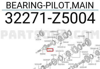 Nissan 32271Z5004 BEARING-PILOT,MAIN
