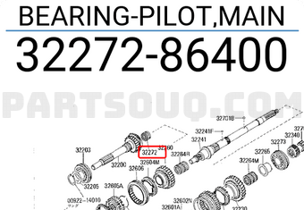 Nissan 3227286400 BEARING-PILOT,MAIN