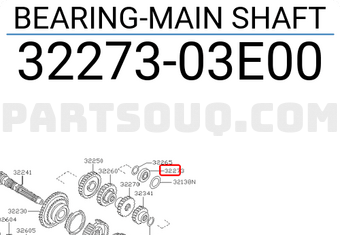 Nissan 3227303E00 BEARING-MAIN SHAFT