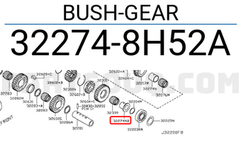 Nissan 322748H52A BUSH-GEAR