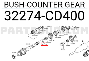 Nissan 32274CD400 BUSH-COUNTER GEAR