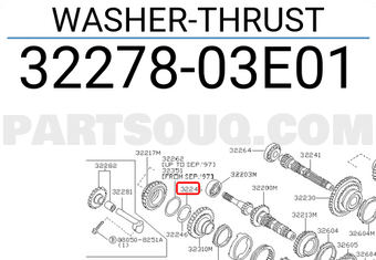 Nissan 3227803E01 WASHER-THRUST