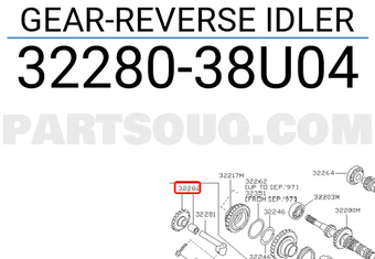 Nissan 3228038U04 GEAR-REVERSE IDLER
