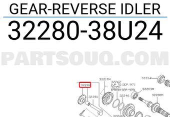 Nissan 3228038U24 GEAR-REVERSE IDLER