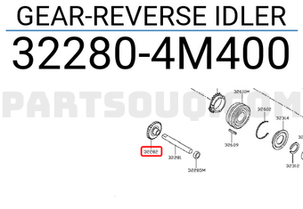 Nissan 322804M400 GEAR-REVERSE IDLER