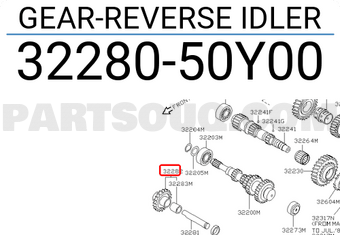 Nissan 3228050Y00 GEAR-REVERSE IDLER