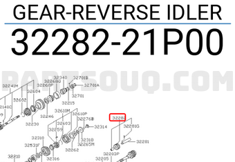 Nissan 3228221P00 GEAR-REVERSE IDLER
