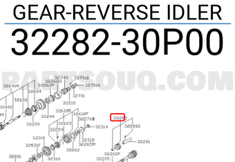 Nissan 3228230P00 GEAR-REVERSE IDLER