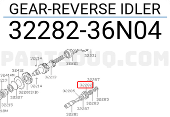 Nissan 3228236N04 GEAR-REVERSE IDLER