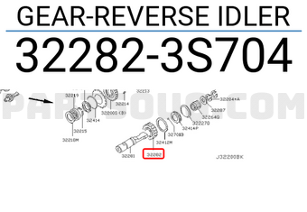 Nissan 322823S704 GEAR-REVERSE IDLER