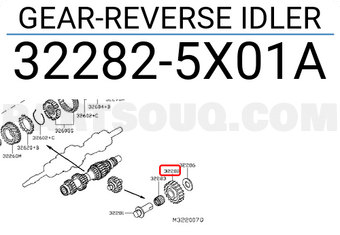 Nissan 322825X01A GEAR-REVERSE IDLER