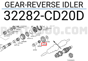 Nissan 32282CD20D GEAR-REVERSE IDLER