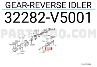 Nissan 32282V5001 GEAR-REVERSE IDLER