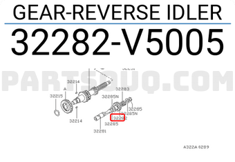 Nissan 32282V5005 GEAR-REVERSE IDLER