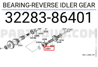 Nissan 3228386401 BEARING-REVERSE IDLER GEAR