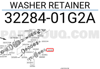 Nissan 3228401G2A WASHER RETAINER