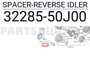 Nissan 3228550J00 SPACER-REVERSE IDLER