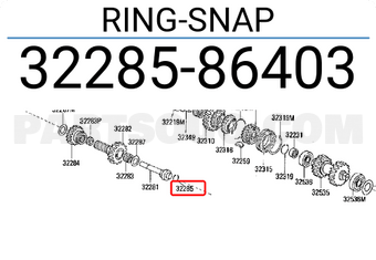 Nissan 3228586403 RING-SNAP