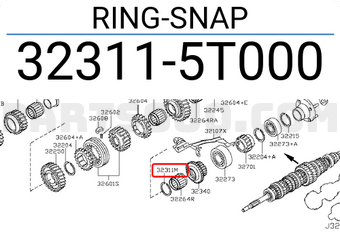 Nissan 323115T000 RING-SNAP