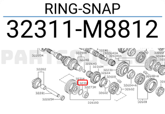 Nissan 32311M8812 RING-SNAP
