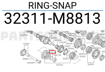 Nissan 32311M8813 RING-SNAP