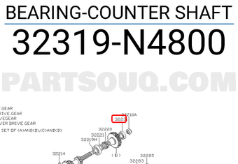 Nissan 32319N4800 BEARING-COUNTER SHAFT