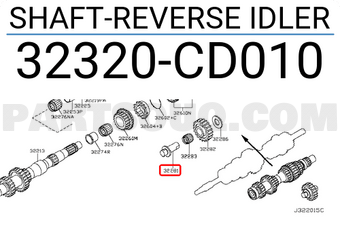 Nissan 32320CD010 SHAFT-REVERSE IDLER