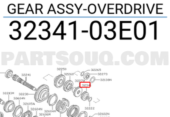 Nissan 3234103E01 GEAR ASSY-OVERDRIVE