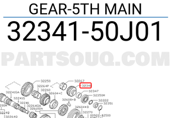 Nissan 3234150J01 GEAR-5TH MAIN