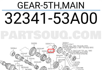 Nissan 3234153A00 GEAR-5TH,MAIN