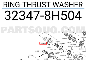 Nissan 323478H504 RING-THRUST WASHER