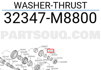 Nissan 32347M8800 WASHER-THRUST