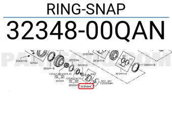 Nissan 3234800QAN RING-SNAP