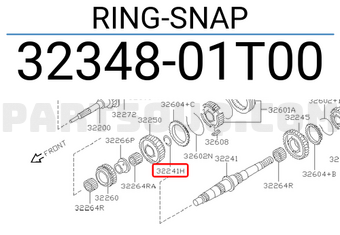 Nissan 3234801T00 RING-SNAP