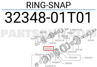 Nissan 3234801T01 RING-SNAP