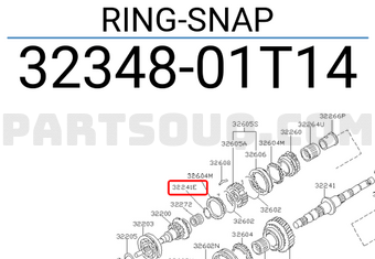 Nissan 3234801T14 RING-SNAP