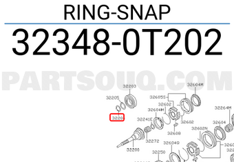 Nissan 323480T202 RING-SNAP