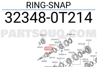 Nissan 323480T214 RING-SNAP