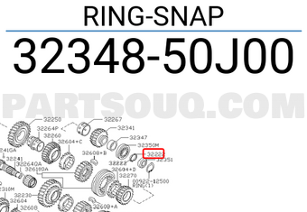 Nissan 3234850J00 RING-SNAP