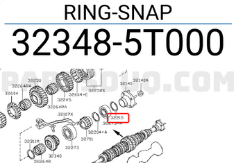 Nissan 323485T000 RING-SNAP