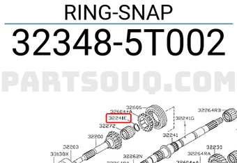 Nissan 323485T002 RING-SNAP