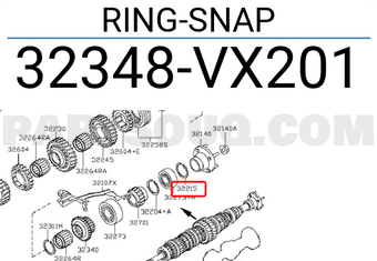 Nissan 32348VX201 RING-SNAP