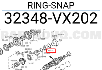 Nissan 32348VX202 RING-SNAP